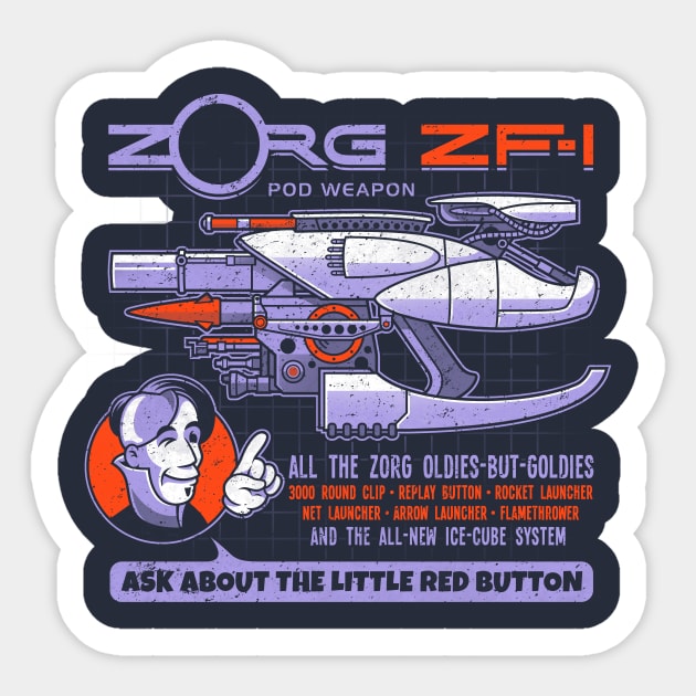 Zorg ZF-1 Sticker by adho1982